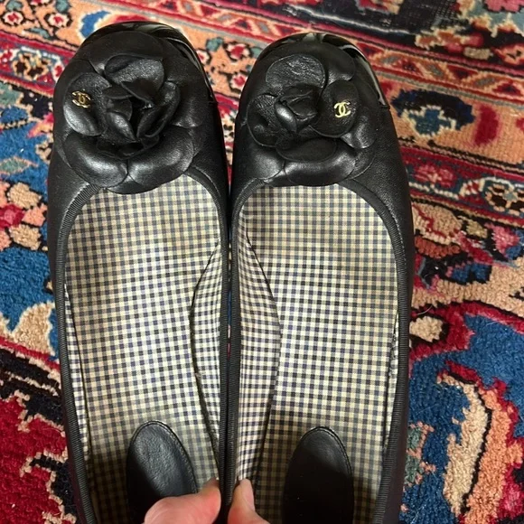 CHANEL Camellia Flower Block Heel Pumps 9.5 - Picture 12 of 12